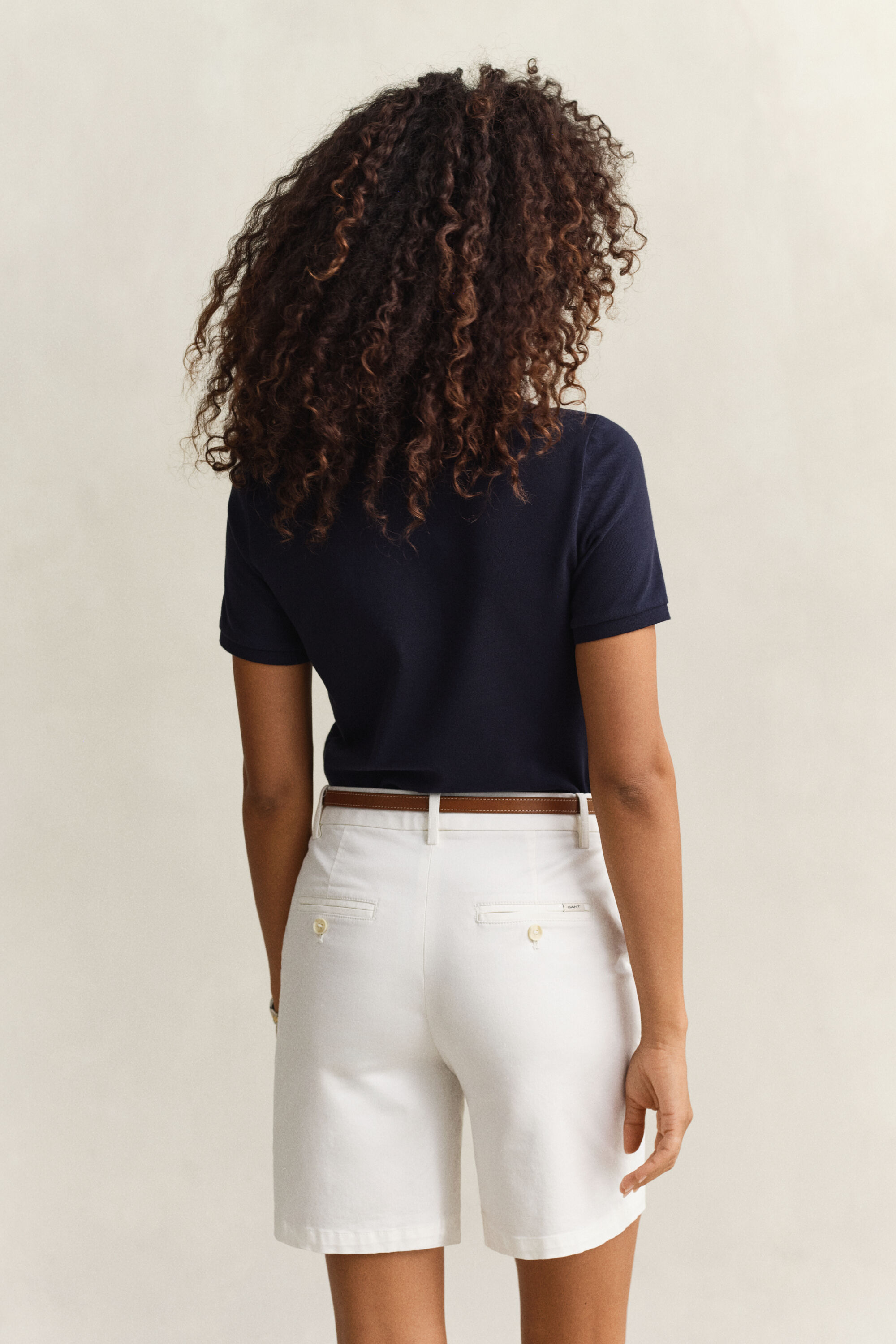 Piqué poloshirt met contrasterend detail