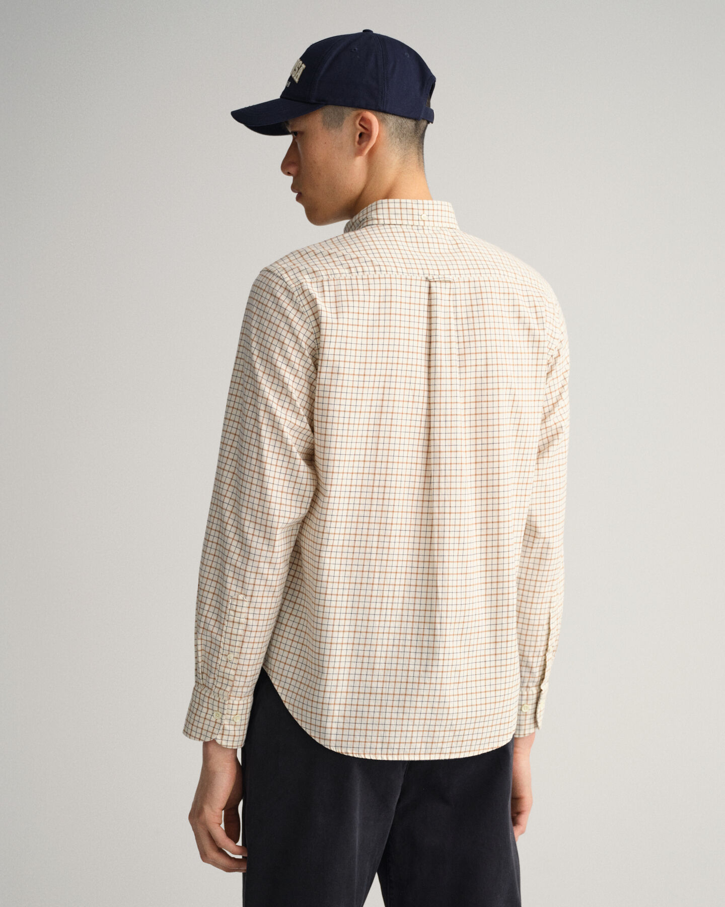 Regular Fit Window Check overhemd van keperstof