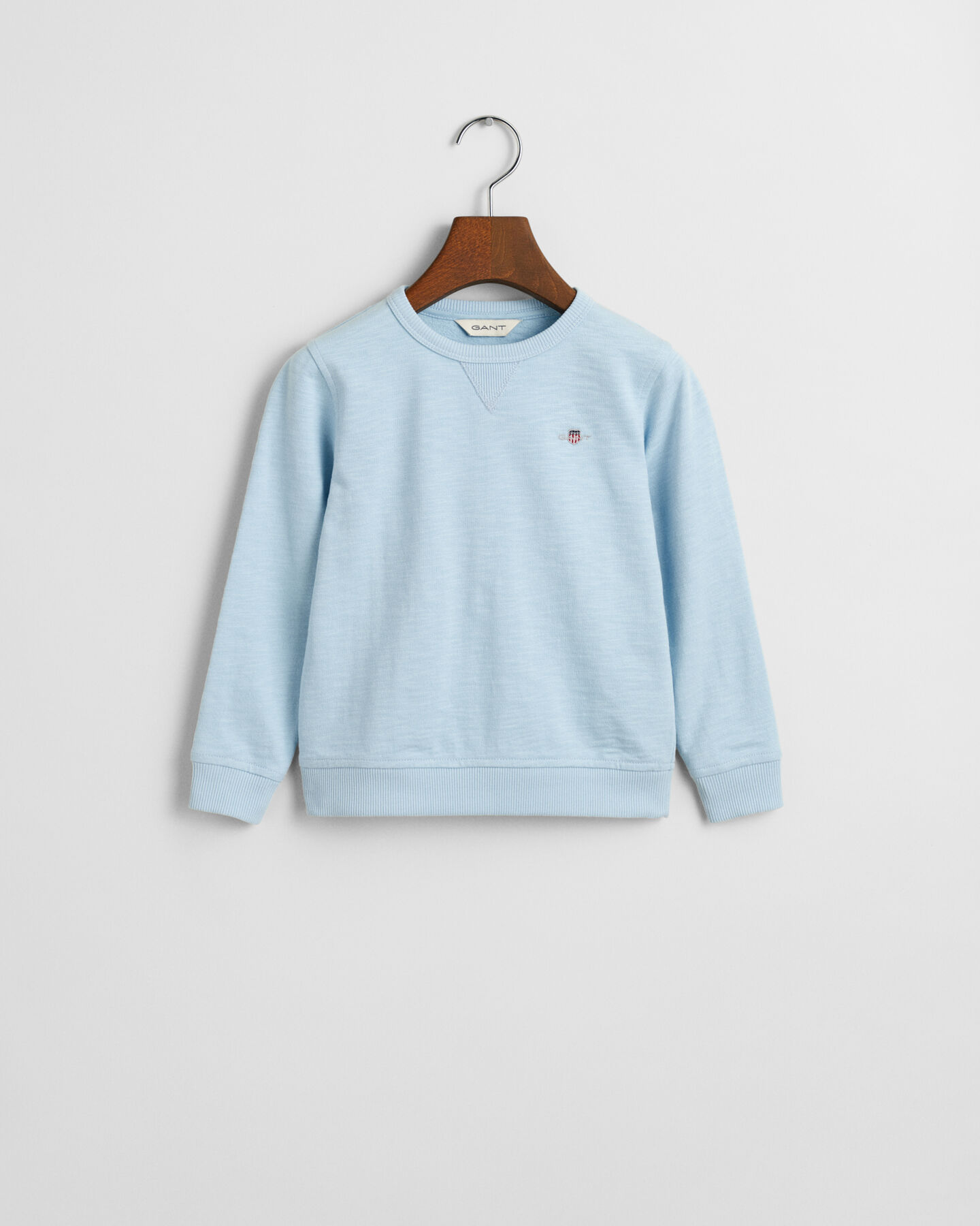 Kids Shield sweatshirt met ronde hals van onregelmatig katoen