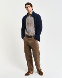 Kabelgebreid vest met rits