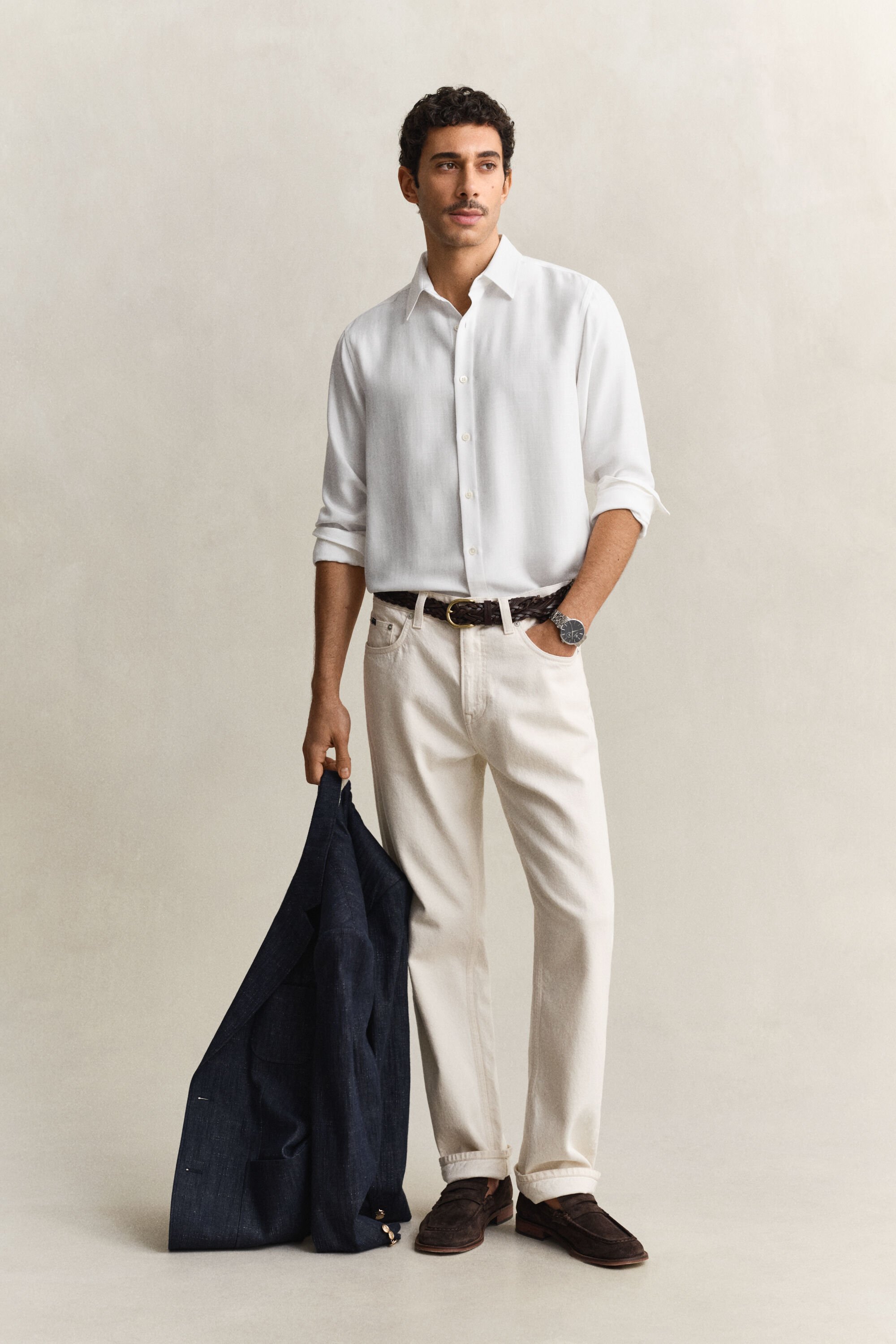 Overoverhemd van lyocell