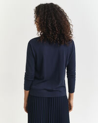 Seamless poloshirt met lange mouwen en knopen