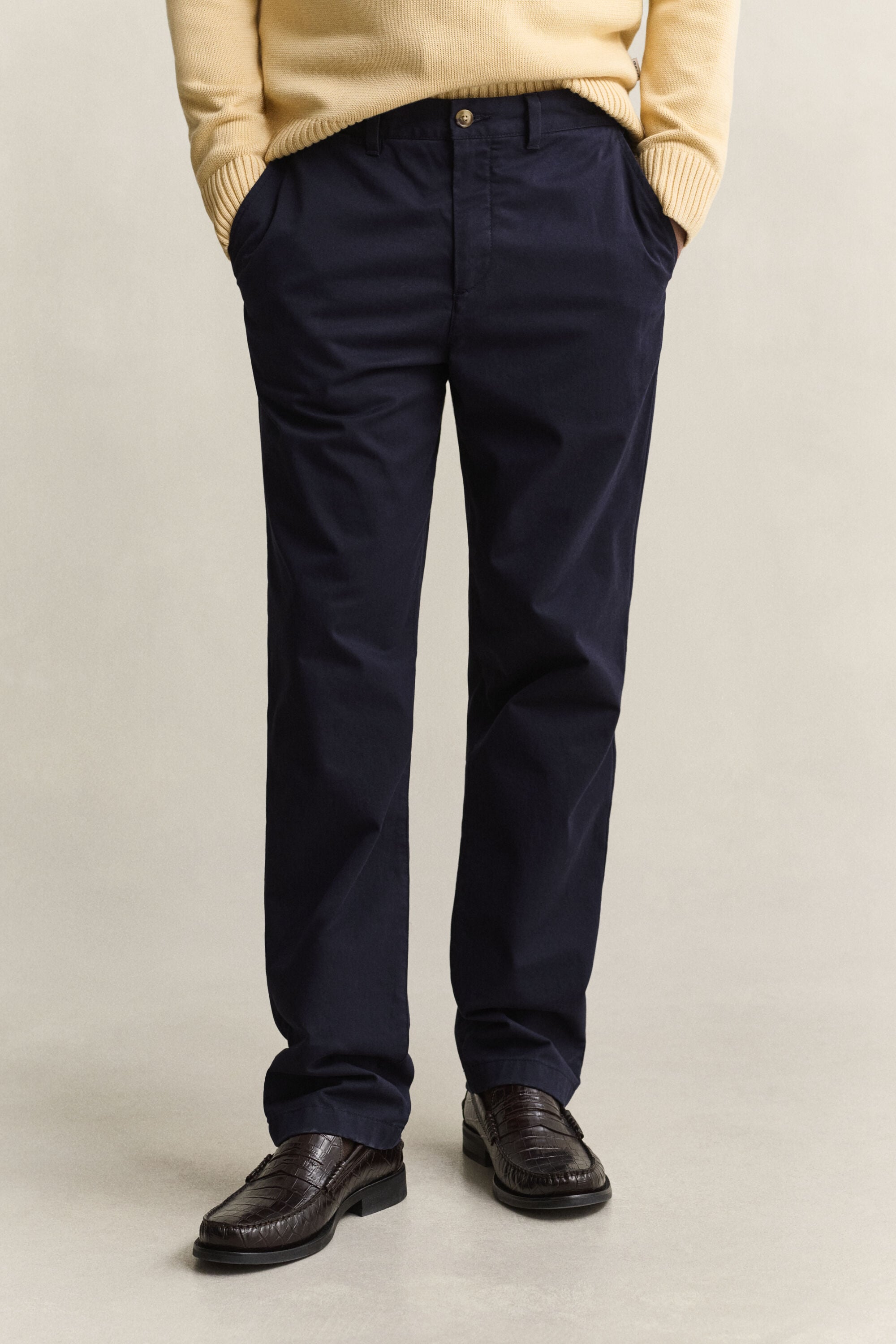 Klassieke chino met normale pasvorm