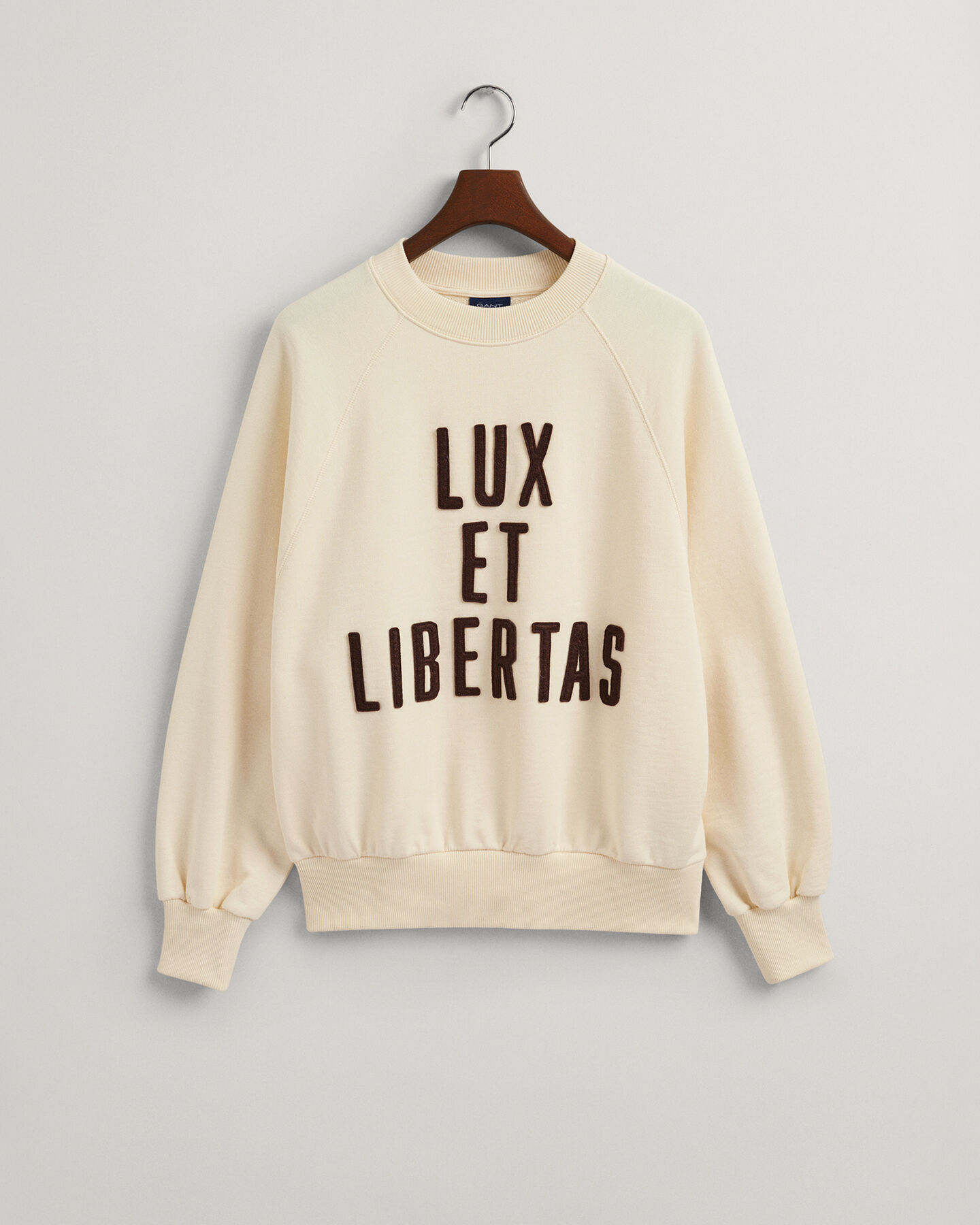 Luxe sweatshirt met ronde hals