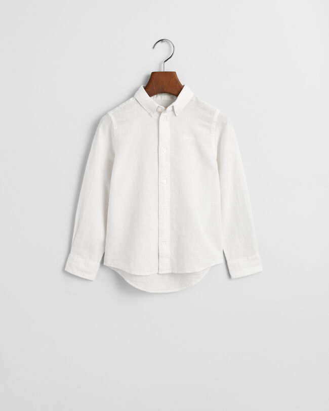 Kids overhemd van katoen en linnen