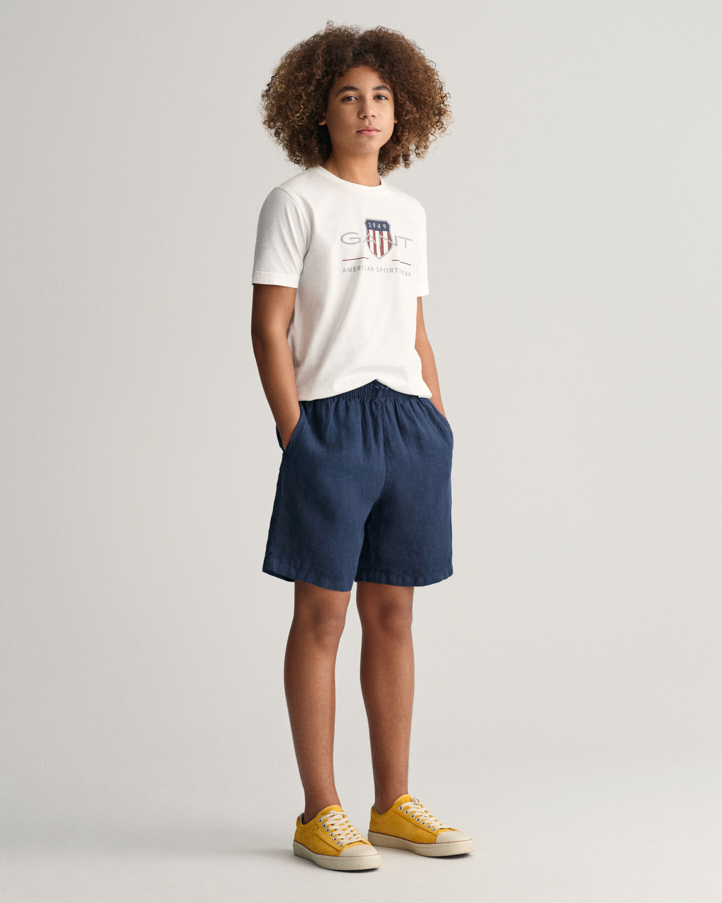 Teens linnen short
