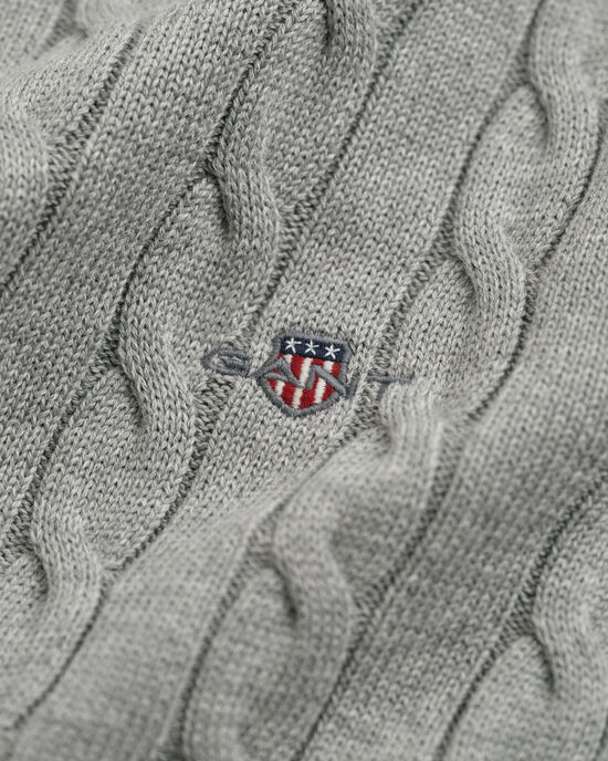 Katoenen kabelcoltrui