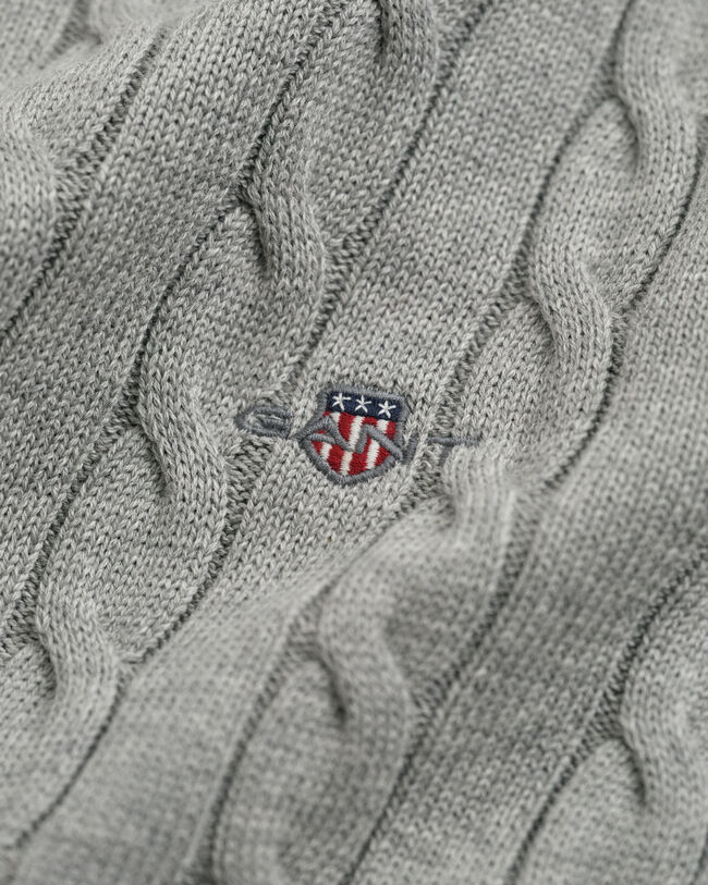 Katoenen kabelcoltrui