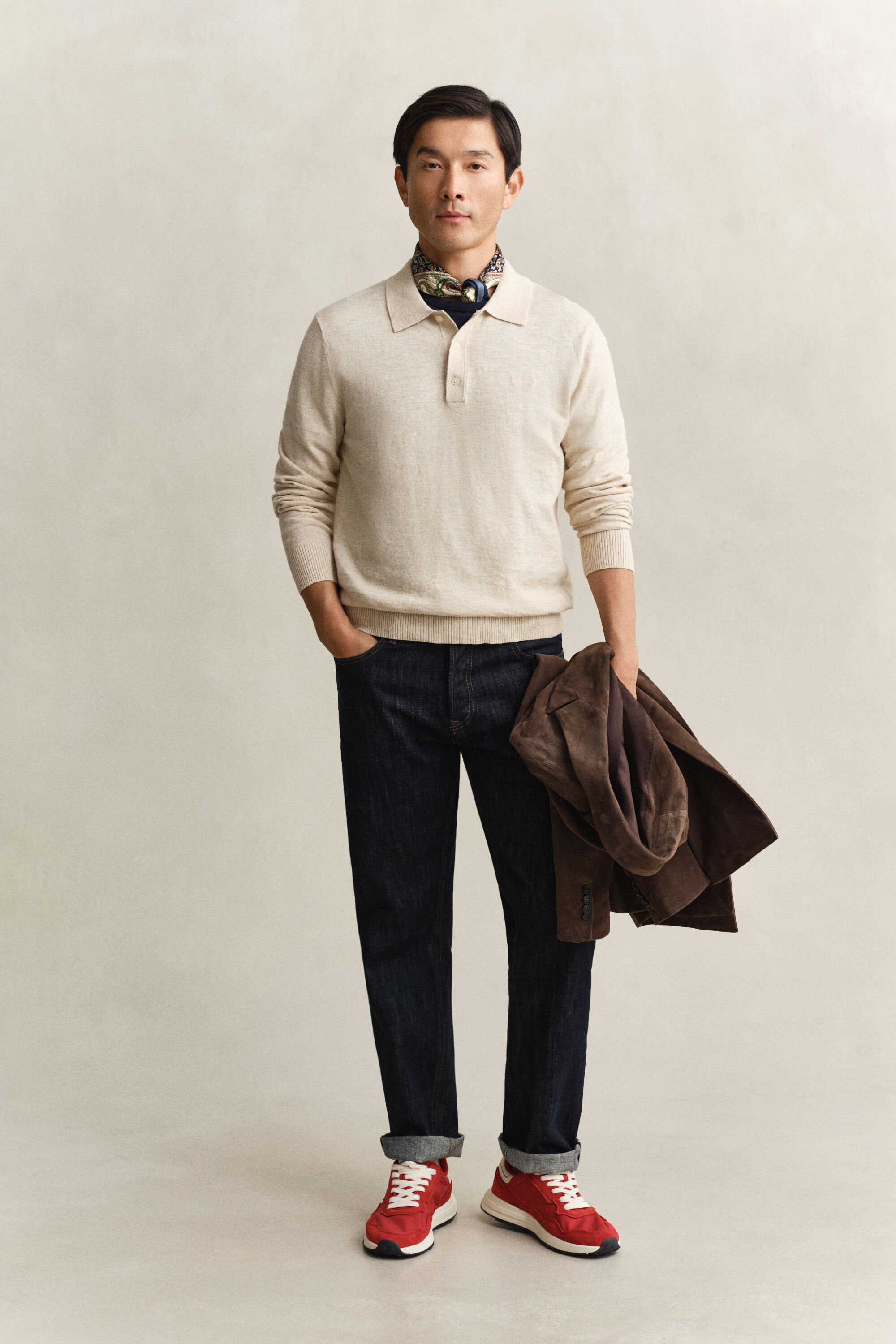 Polotrui van ruwe katoenmix