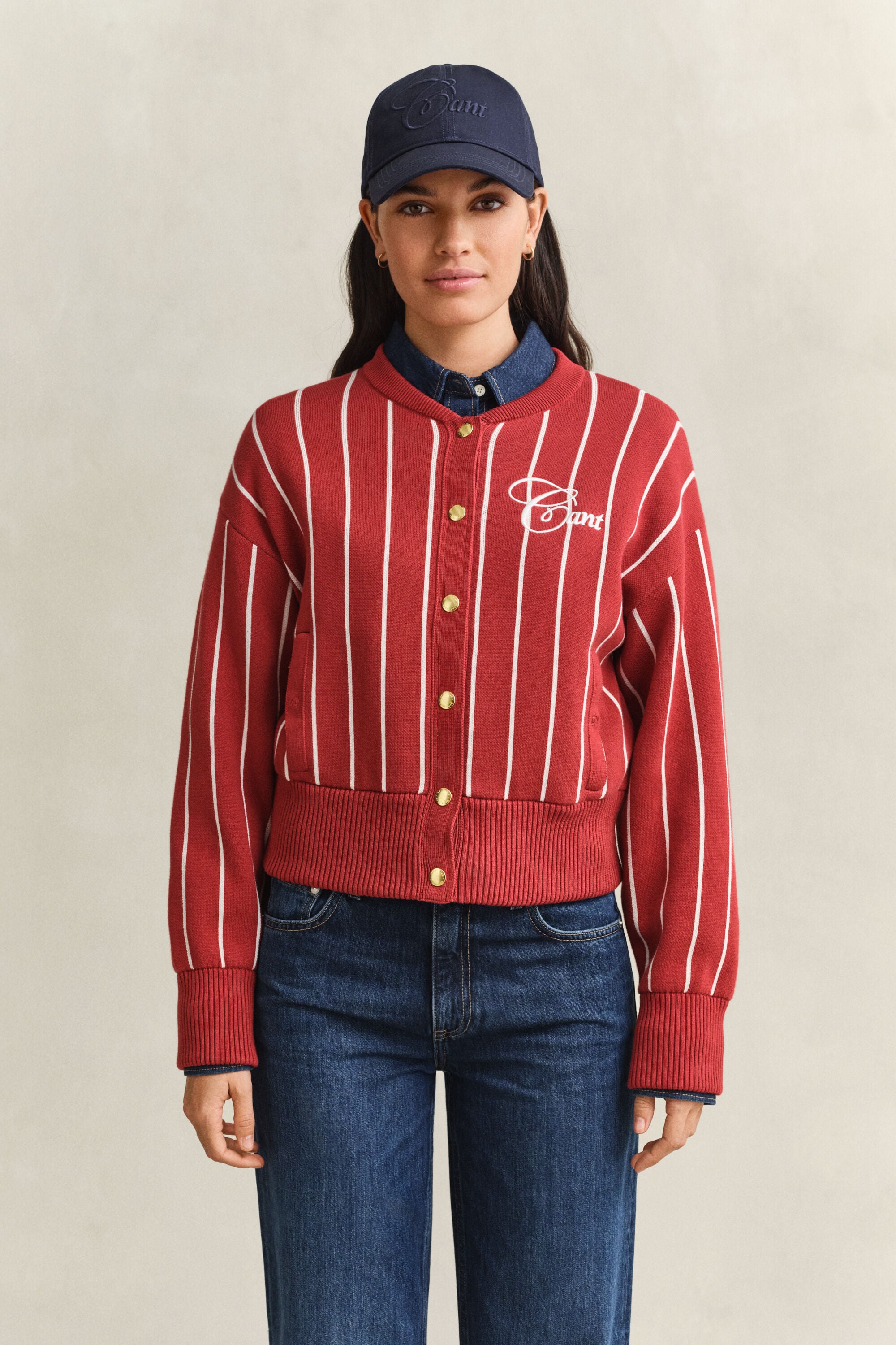 Gebreid Varsity Jacket