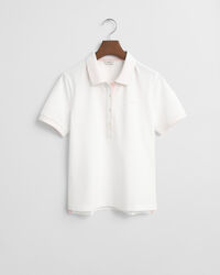Contrast kraag piqu&eacute; poloshirt