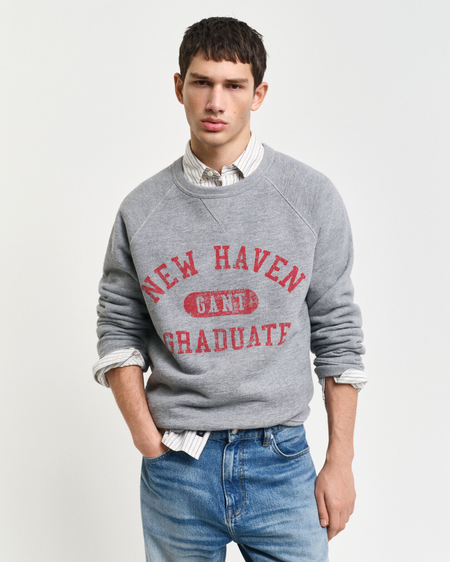 Graphic sweatshirt met ronde hals