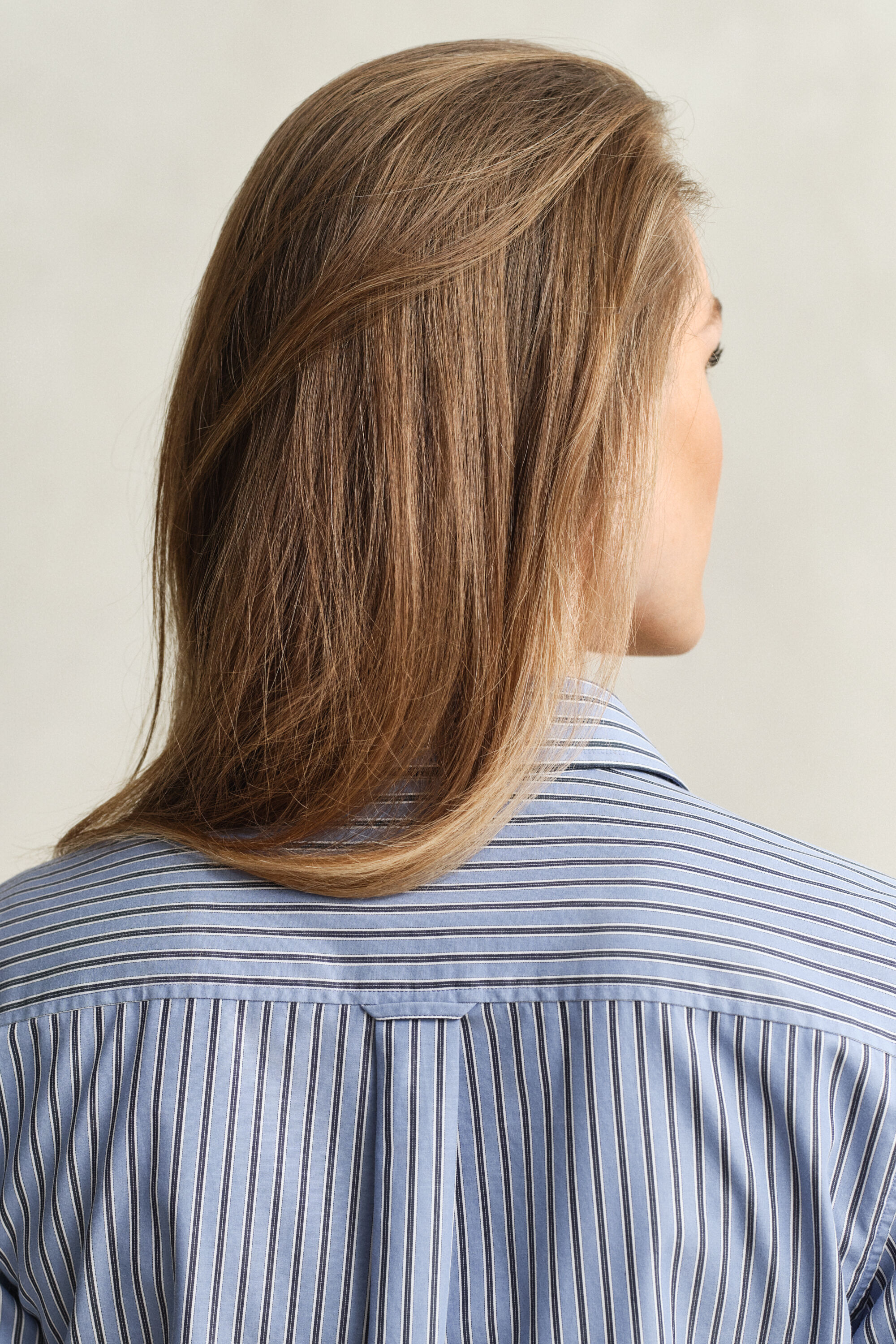 Regular Fit poplin overhemd met strepen