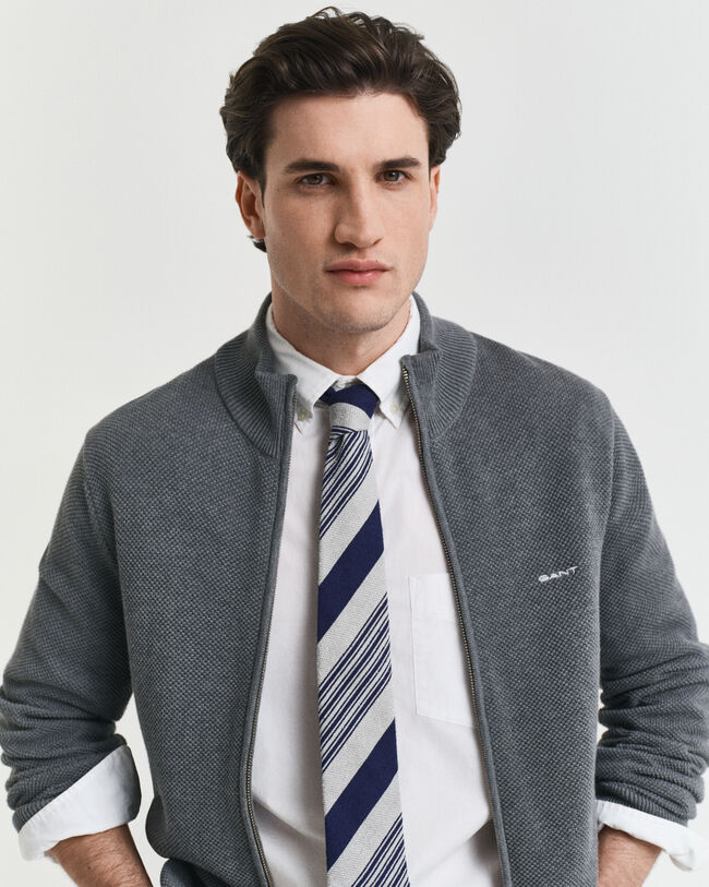 Ritsvest van katoenpiqué