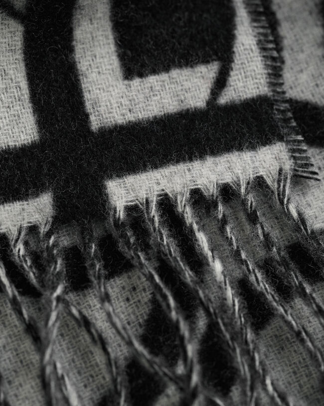 G Patterned wollen sjaal