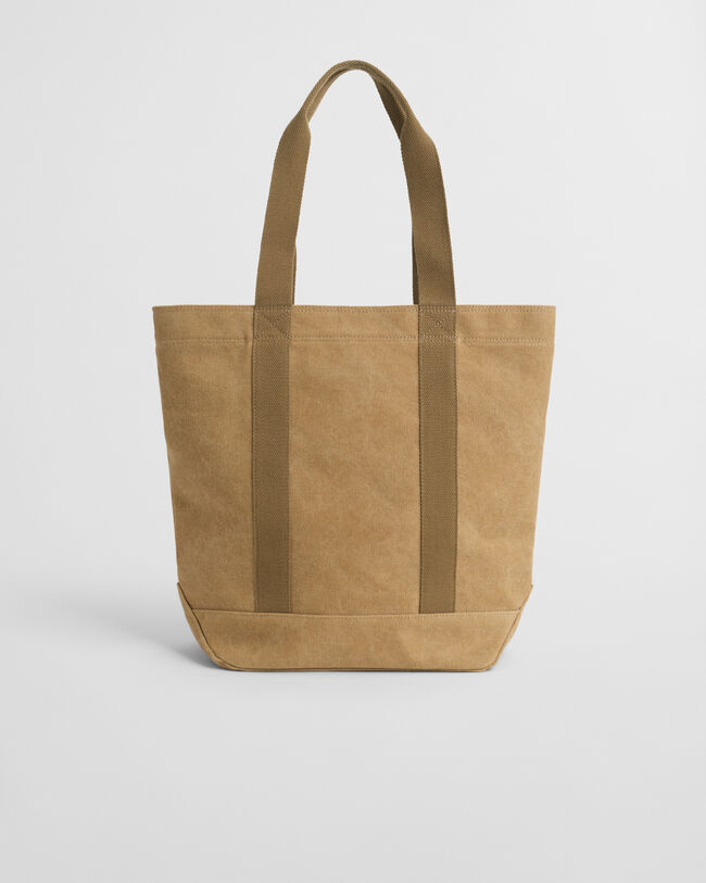 Draagtas van verwassen canvas