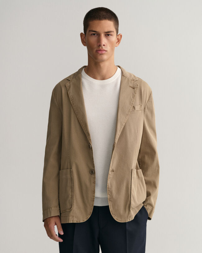 Kostuumblazer van katoen