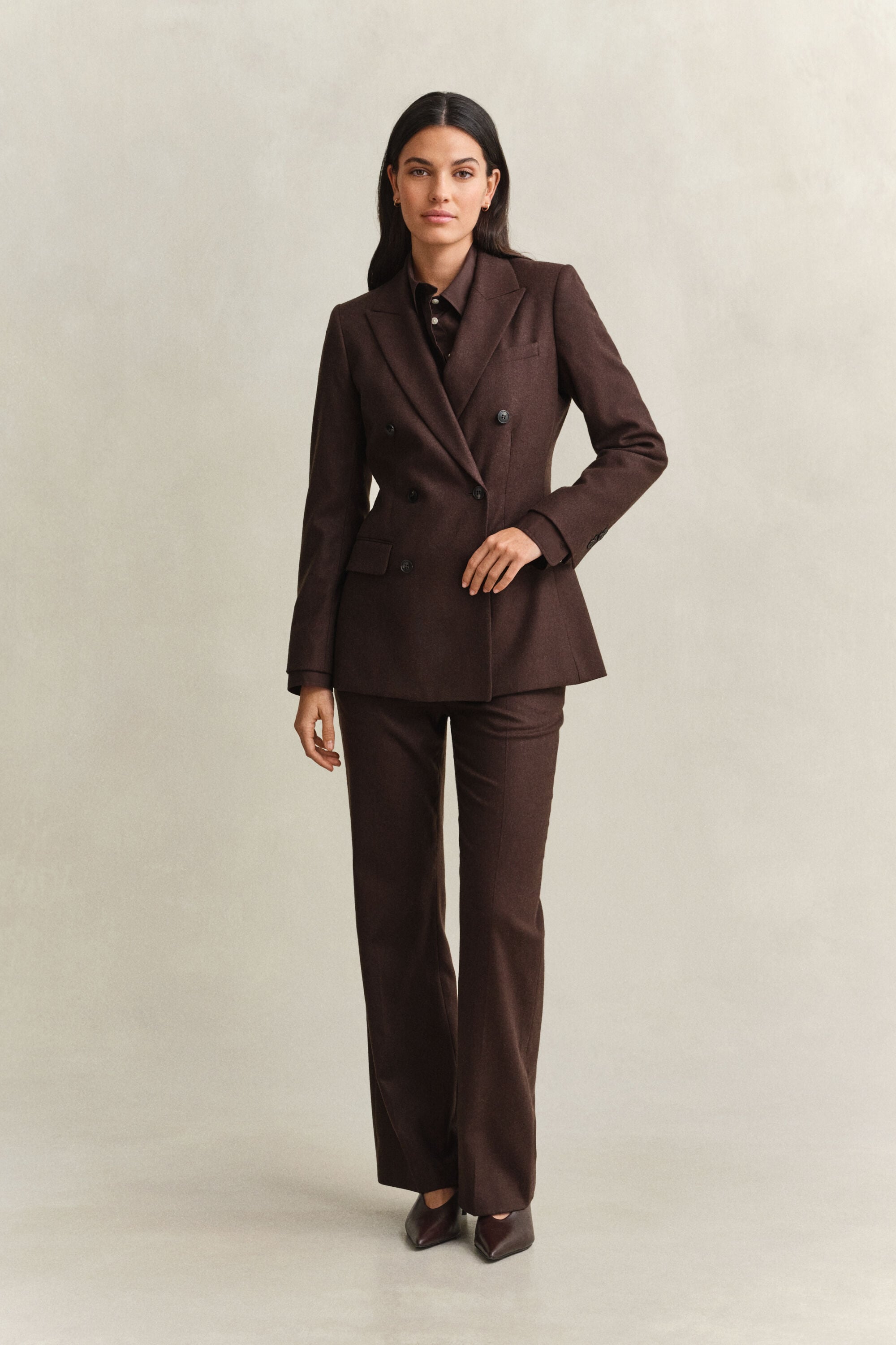 Flanellen blazer