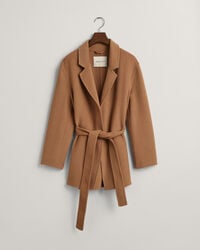 Met de hand gestikte blazer met ceintuur