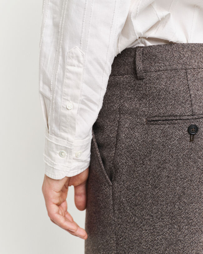 Relaxed Fit overhemd met strepen en textuur