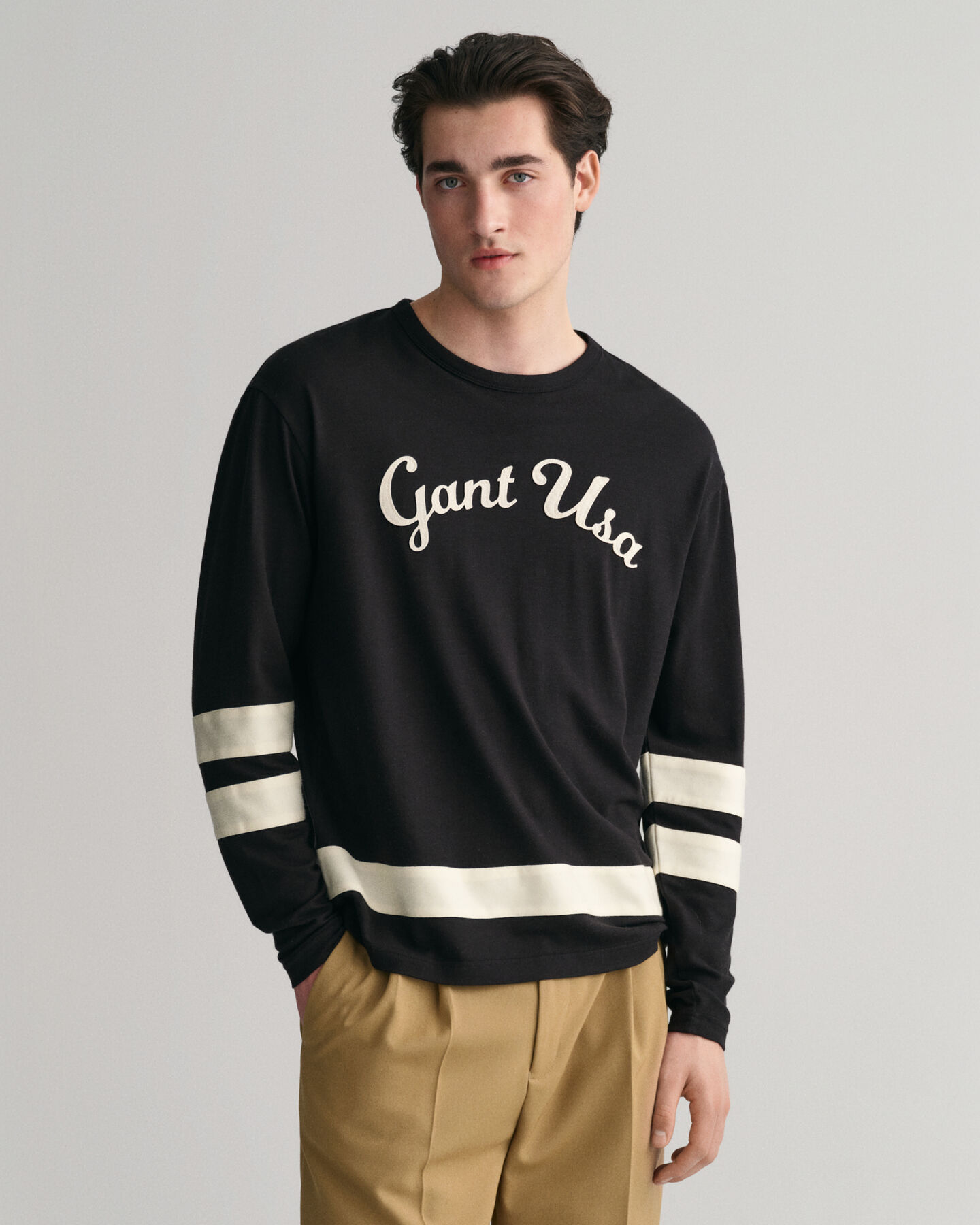 Script Graphic T-shirt met lange mouwen