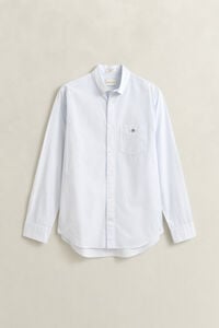 Klassiek poplin overoverhemd met Banker-streep