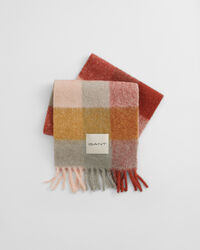 Geruite sjaal van alpacawolmix