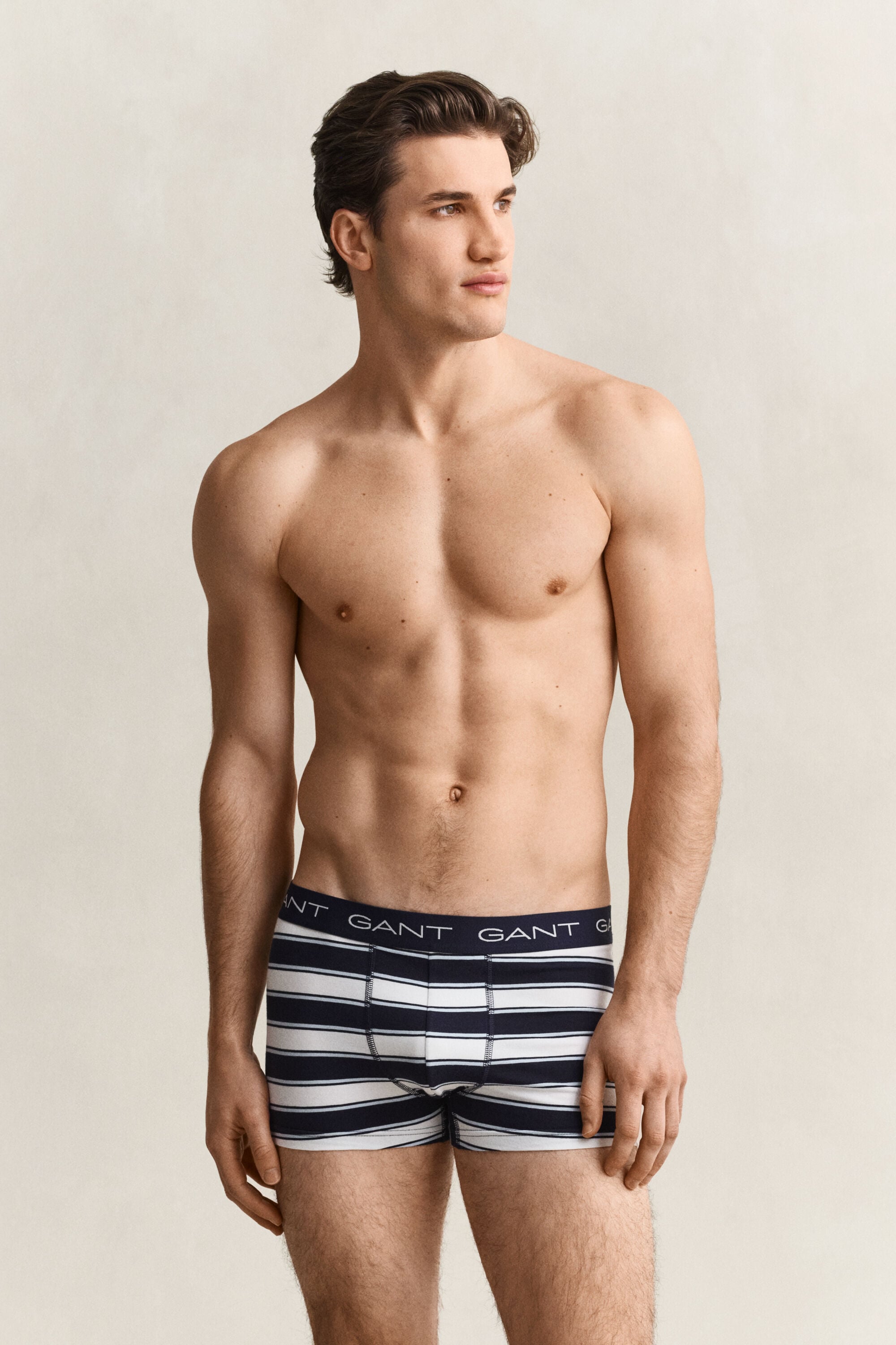 Set van drie gestreepte boxershorts