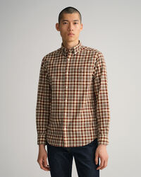 Regular Fit overhemd van poplin met Schotse ruit