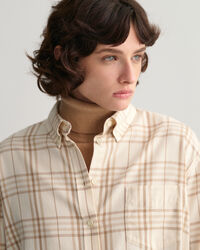 Relaxed Fit flanellen overhemd met ruitje