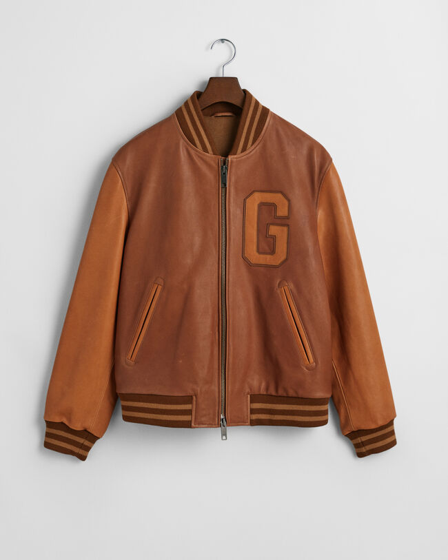Leren GANT Varsity Jacket