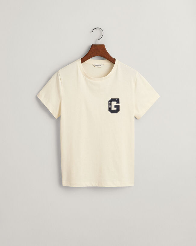 G T-shirt met ronde hals