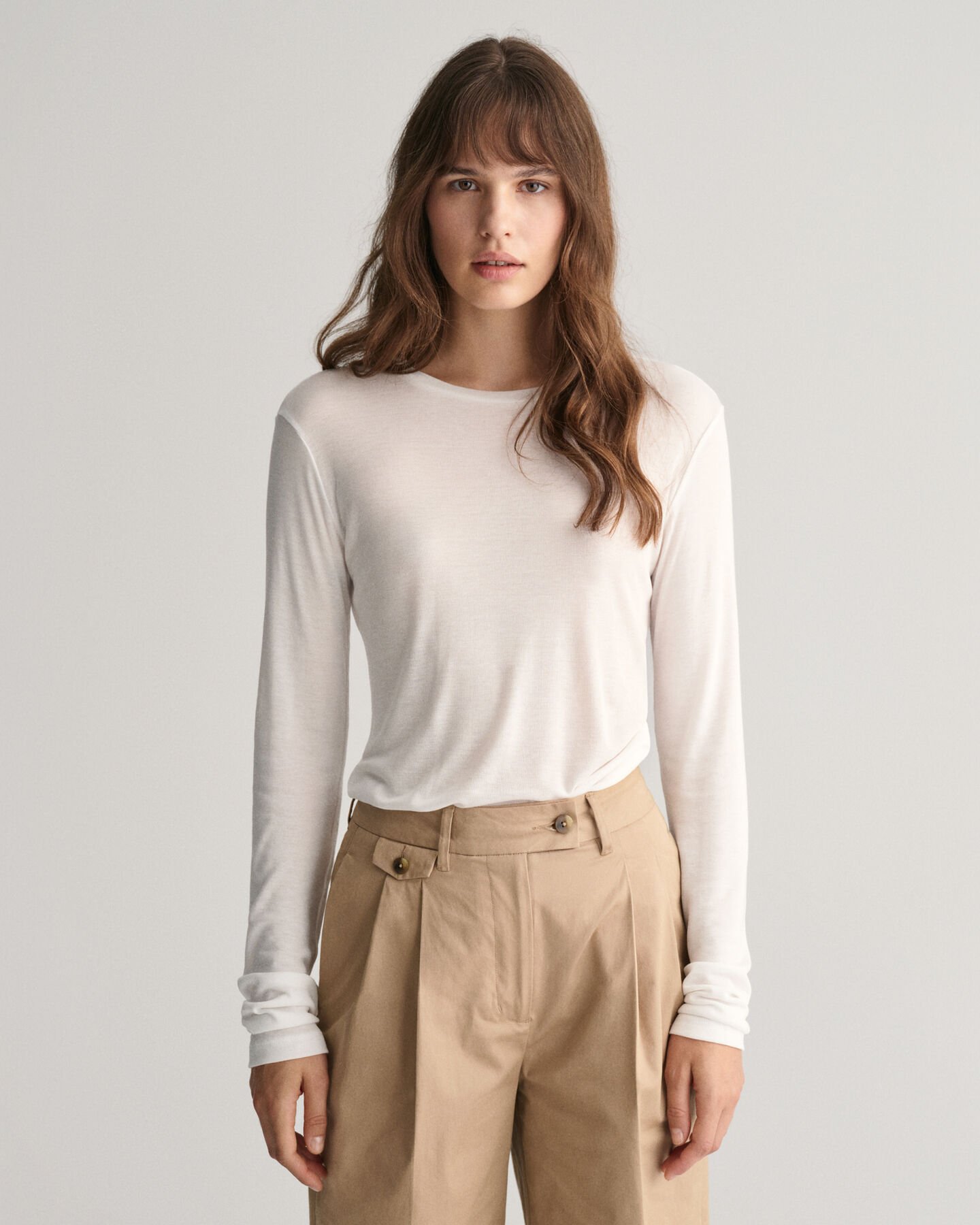 Lichtgewicht T-shirt met lange mouwen