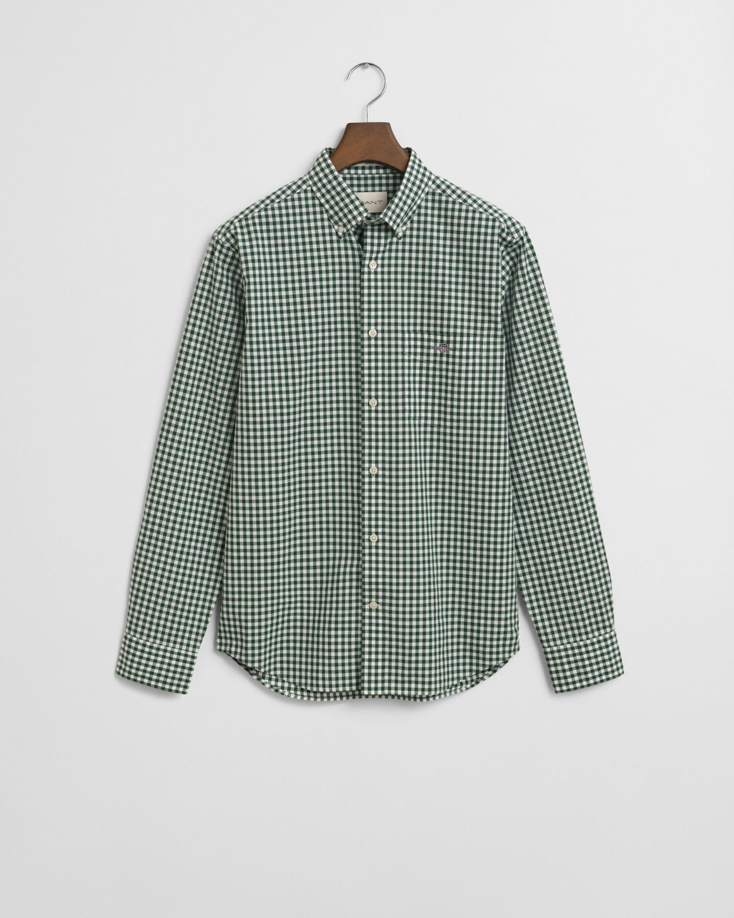 Regular Fit Classic overhemd met Gingham-ruitje van poplin