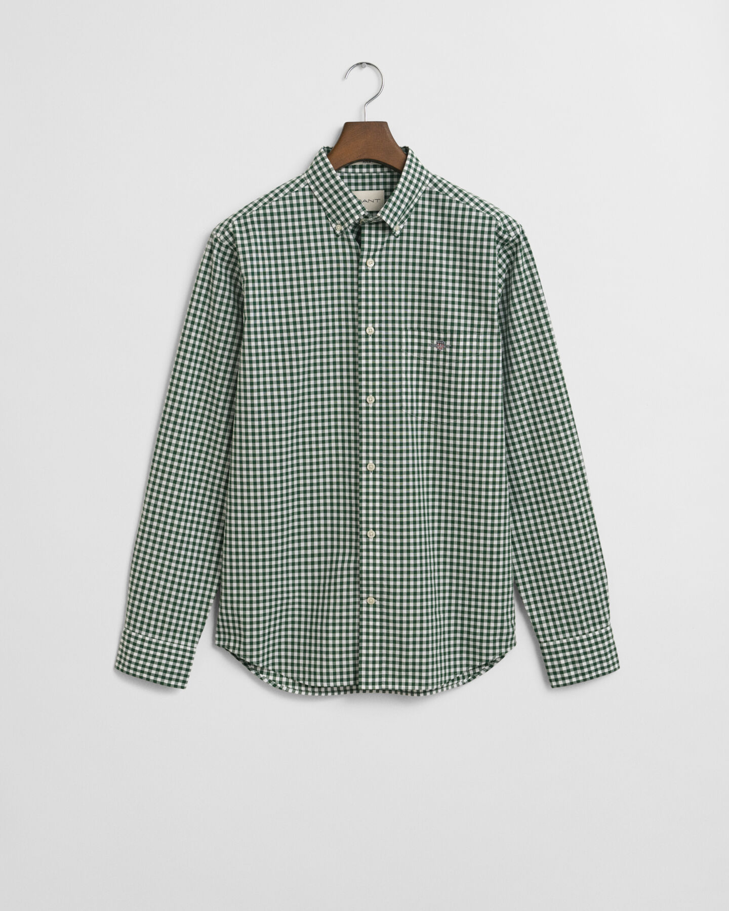 Regular Fit Classic overhemd met Gingham-ruitje van poplin