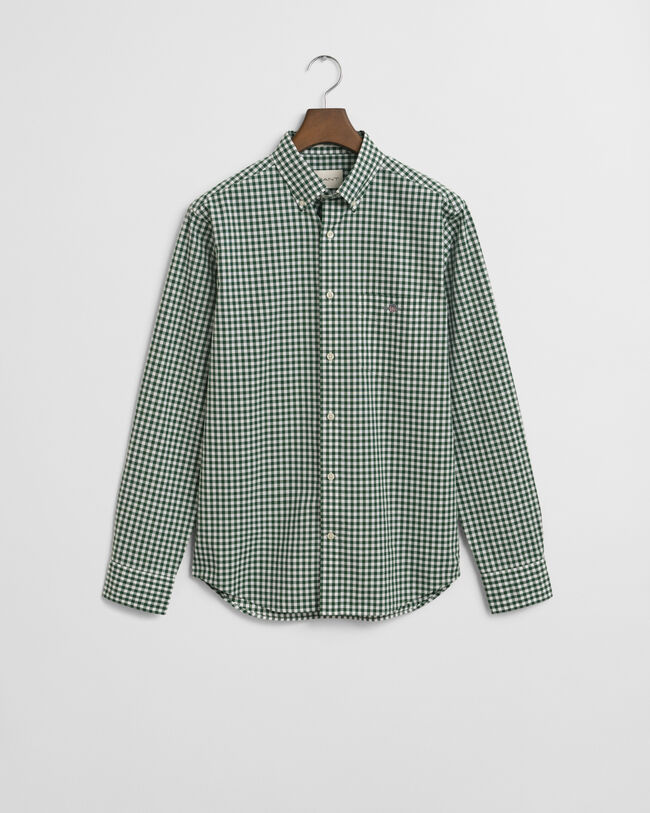 Regular Fit Classic overhemd met Gingham-ruitje van poplin