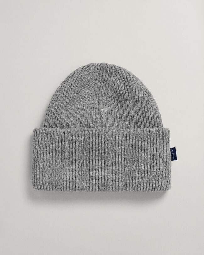Ribgebreide beanie