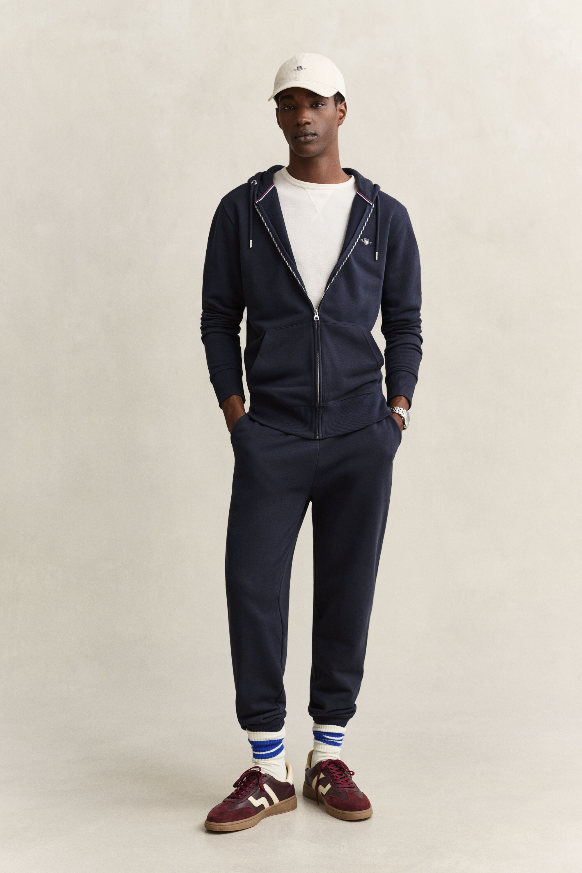 Shield hoodie met ritssluiting