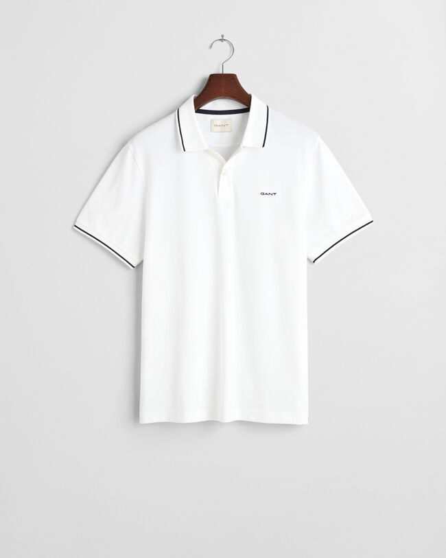 Piqué poloshirt met randdetails