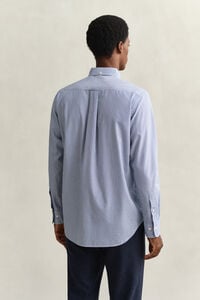 Klassiek poplin overoverhemd met Banker-streep