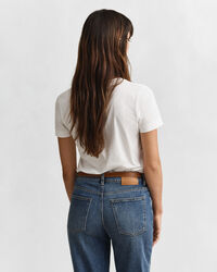 Shield T-shirt met V-hals