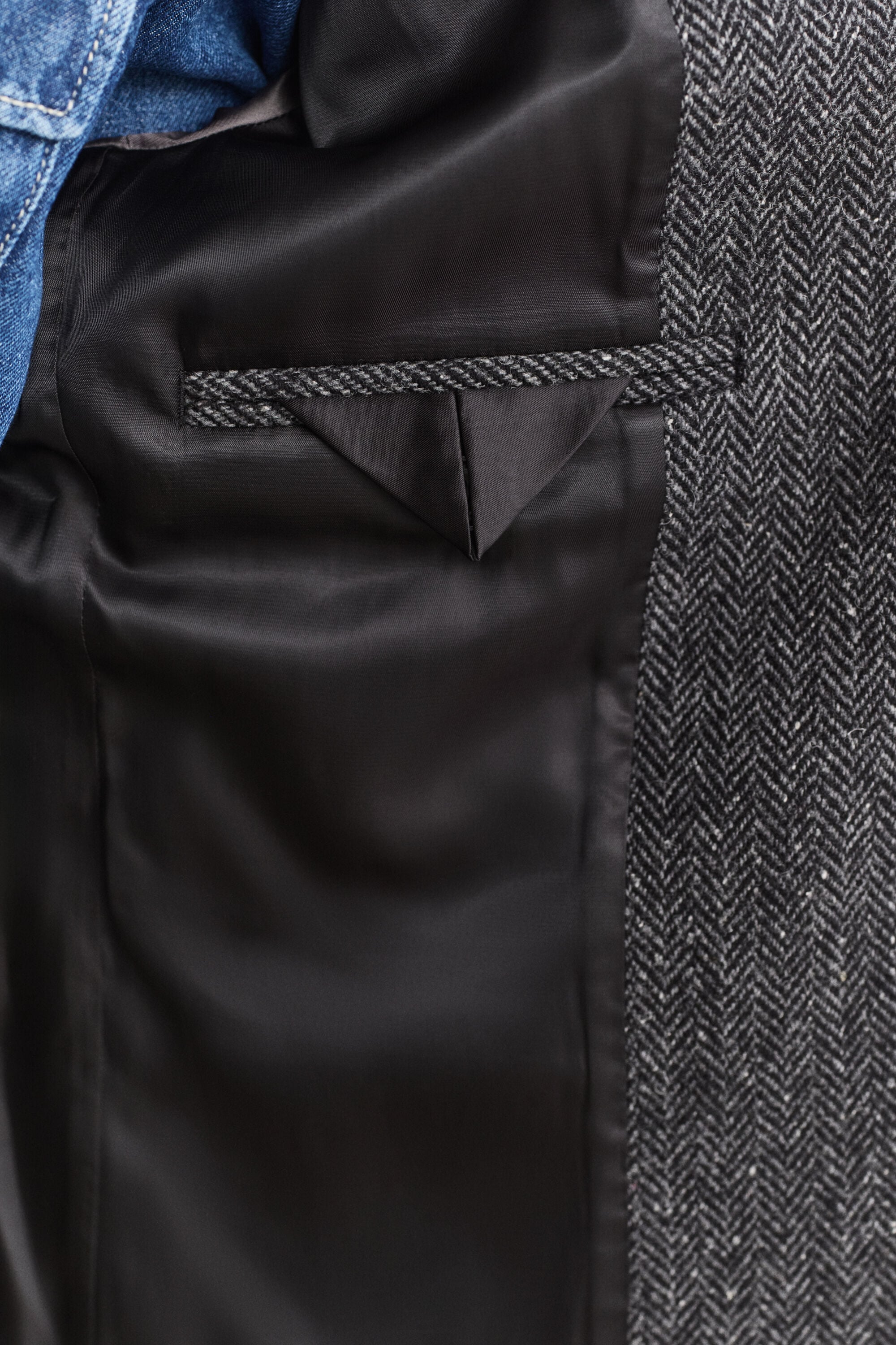 Blazer met visgraatmotief