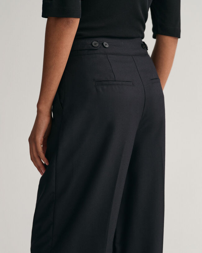 Broek met hoge taille en rechte pijp