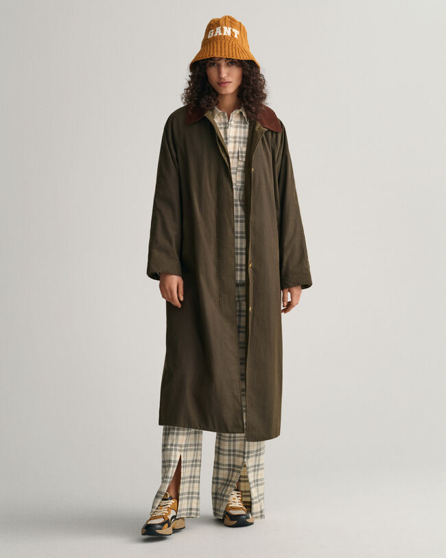 Gewatteerde Car Coat jas