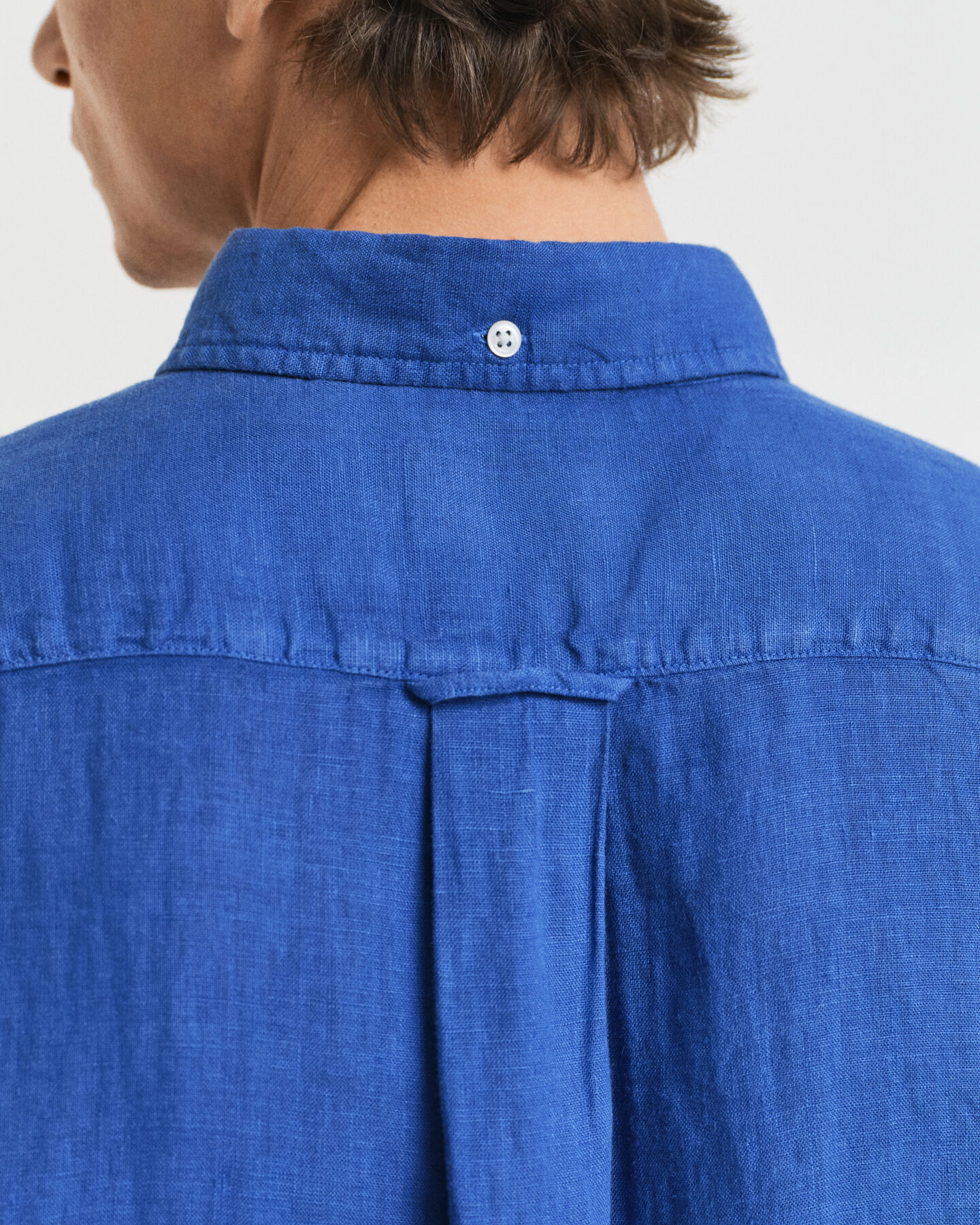 Regular Fit speciaal geverfd linnen overhemd met korte mouwen