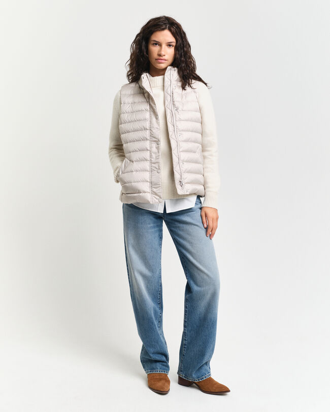 Lichte donsbodywarmer