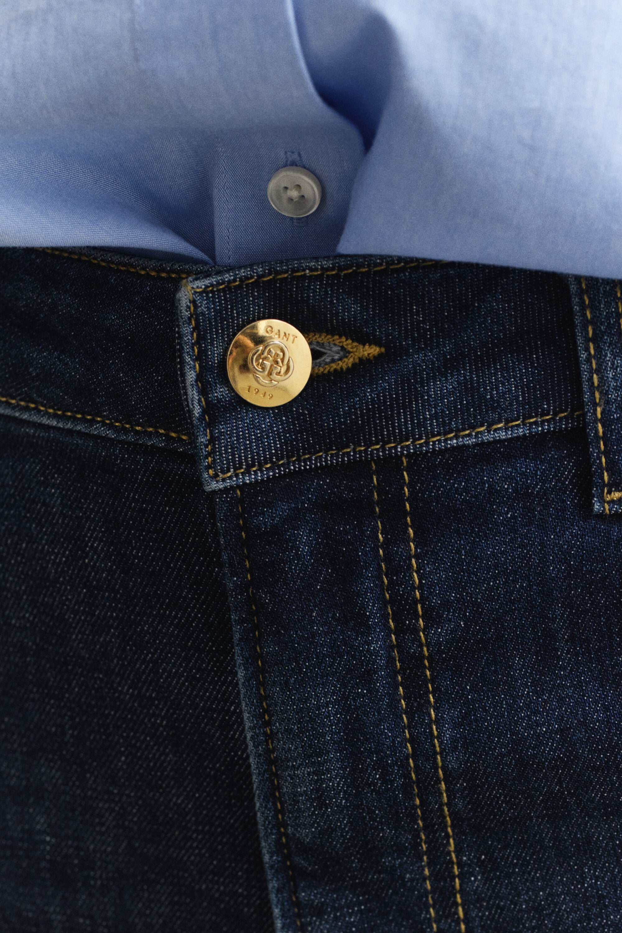 Slim Flared jeans met paspelnaden