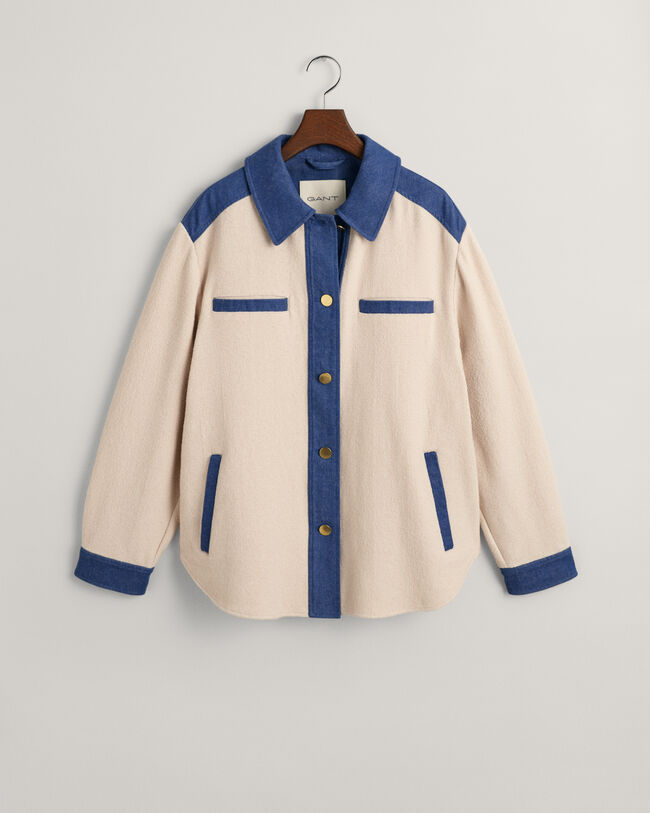 Overshirt met textuur