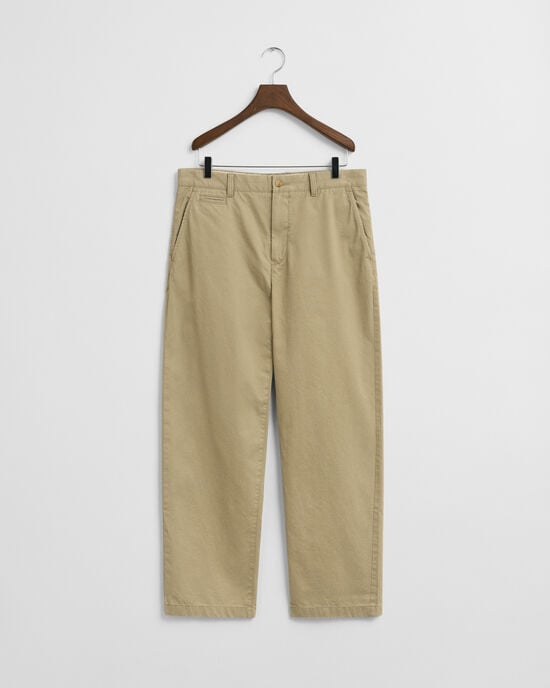 Relaxed Fit chino van katoenkeper
