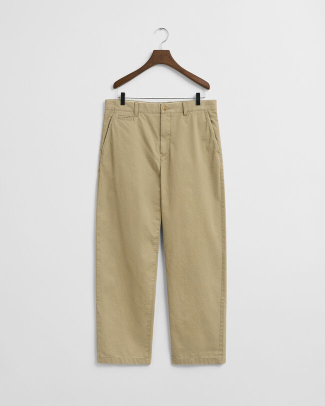 Relaxed Fit chino van katoenkeper